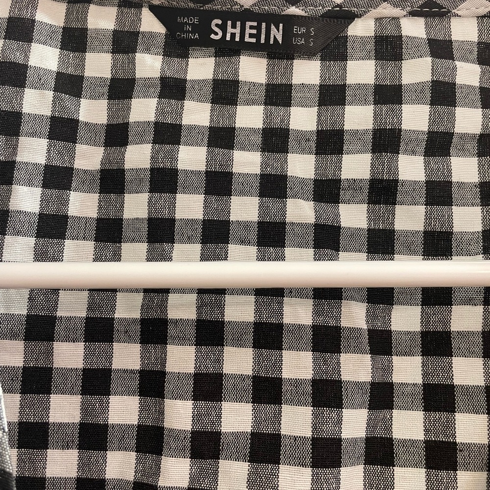Black and White Checked Top - Picture 2 of 4
